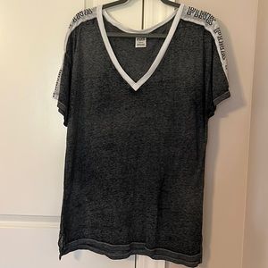 Victoria’s Secret pink gray sheer lightweight T-shirt